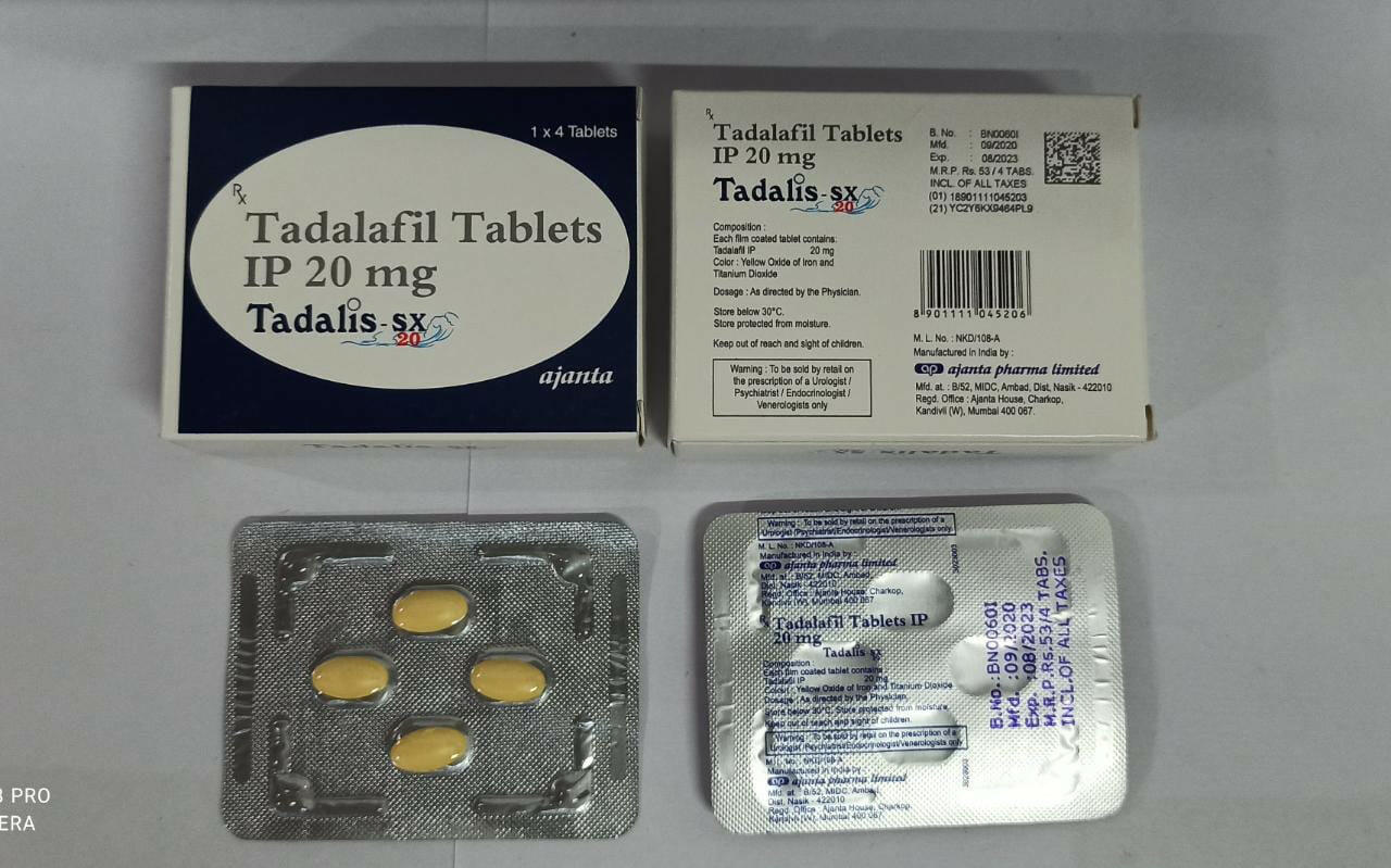 【送料無料】シアリス・ジェネリック_タダリスSX (Tadalis-SX)20mg (1箱4錠)